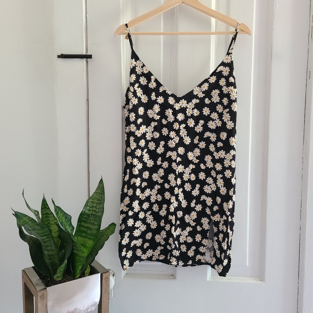 Reformation Marlowe Mini Dress in Sunflower Print